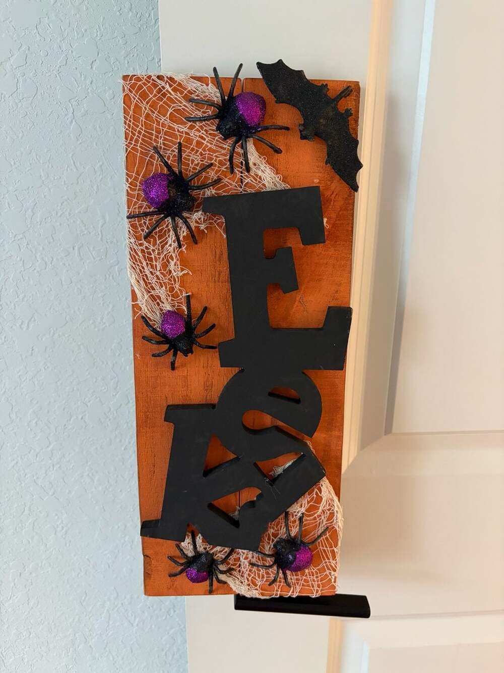 Eek Hanging Decoration Distressed Wood Halloween Decor